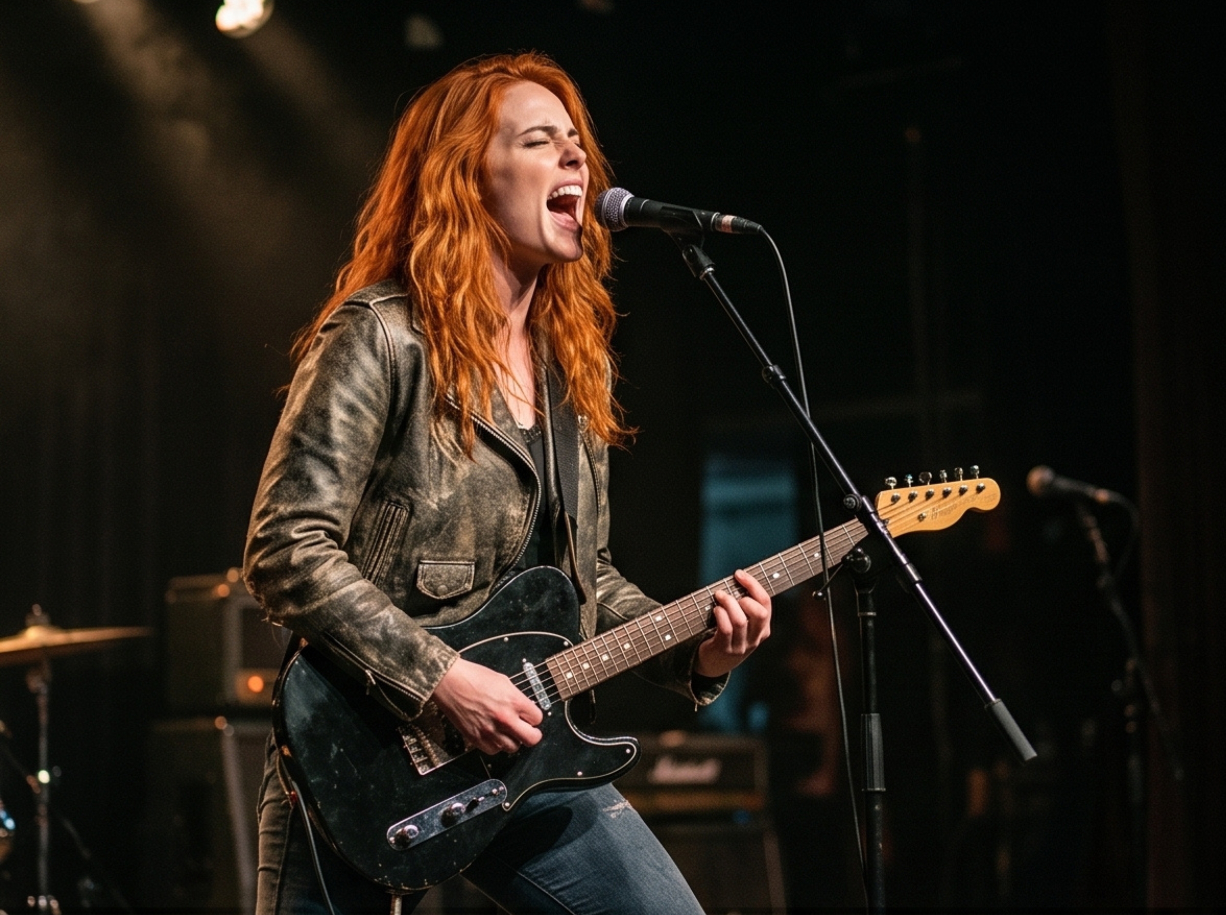 Tessa Night performing live on stage